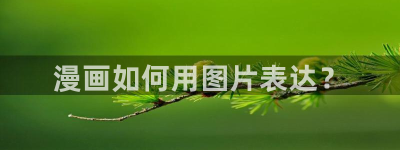 歪歪漫画sss韩国：漫画如何用图片表达？