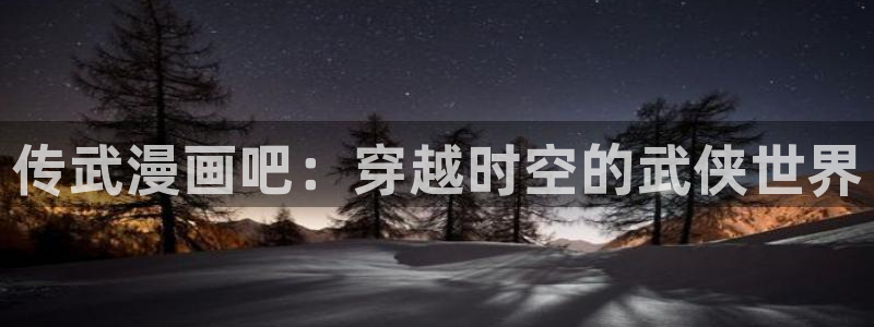 歪歪漫画网观看：传武漫画吧：穿越时空的武侠世界